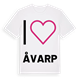 Jag älskar Åvarp t-shirt stort tryck