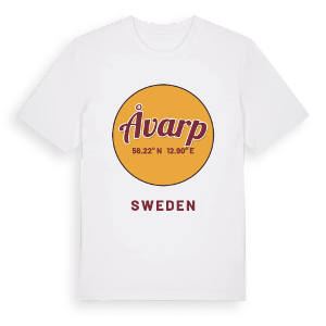 Åvarp cirkel t-shirt – ekologisk bomull t-shirt från Pinshirt