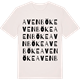 Vintage White t-shirt med Avenböke ordlek t-shirt