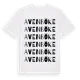 White t-shirt med Avenböke ordlek t-shirt