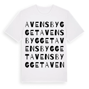 Avensbygget ordlek t-shirt – ekologisk bomull t-shirt från Pinshirt
