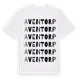 White t-shirt med Aventorp ordlek t-shirt