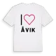 Jag älskar Åvik t-shirt stort tryck