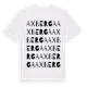 White t-shirt med Axberga ordlek t-shirt