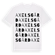 Axelsgård ordlek t-shirt