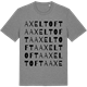 Mid Heather Gray t-shirt med Axeltofta ordlek t-shirt