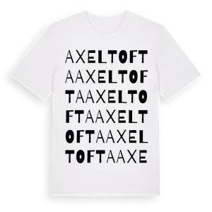 Axeltofta ordlek t-shirt – ekologisk bomull t-shirt från Pinshirt