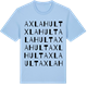 Blue Soul t-shirt med Axlahult ordlek t-shirt