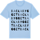 Blue Soul t-shirt med Backabygget ordlek t-shirt
