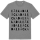 Mid Heather Gray t-shirt med Bäckadal ordlek t-shirt