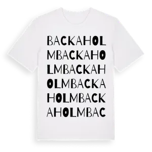 Backaholm ordlek t-shirt – ekologisk bomull t-shirt från Pinshirt