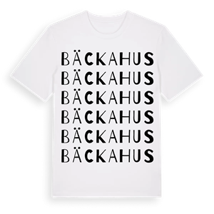Bäckahus ordlek t-shirt – ekologisk bomull t-shirt från Pinshirt