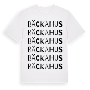 Bäckahus ordlek t-shirt – ekologisk bomull t-shirt från Pinshirt
