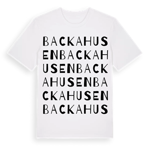 Backahusen ordlek t-shirt – ekologisk bomull t-shirt från Pinshirt