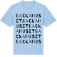 Blue Soul t-shirt med Backahuset ordlek t-shirt