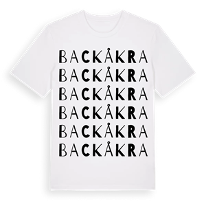 Backåkra ordlek t-shirt – ekologisk bomull t-shirt från Pinshirt