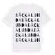 White t-shirt med Bäckalunda ordlek t-shirt