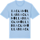 Blue Soul t-shirt med Backamöllan ordlek t-shirt