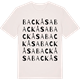 Vintage White t-shirt med Backåsa ordlek t-shirt