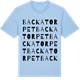 Blue Soul t-shirt med Backatorpet ordlek t-shirt