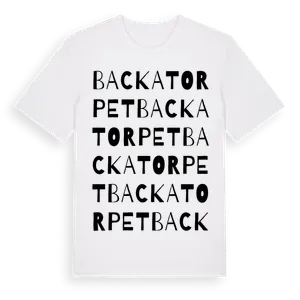 Backatorpet ordlek t-shirt – ekologisk bomull t-shirt från Pinshirt