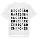 White t-shirt med Bäckebrogården ordlek t-shirt