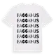White t-shirt med Baggahus ordlek t-shirt