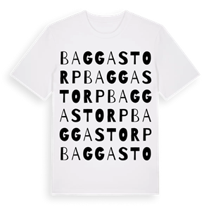 Baggastorp ordlek t-shirt – ekologisk bomull t-shirt från Pinshirt