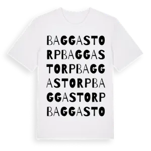 Baggastorp ordlek t-shirt – ekologisk bomull t-shirt från Pinshirt