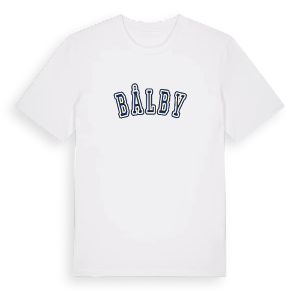 Bålby college t-shirt – ekologisk bomull t-shirt från Pinshirt