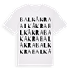 White t-shirt med Balkåkra ordlek t-shirt