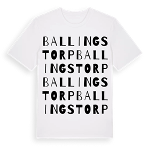 Ballingstorp ordlek t-shirt – ekologisk bomull t-shirt från Pinshirt