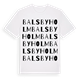 Balsbyholm ordlek t-shirt