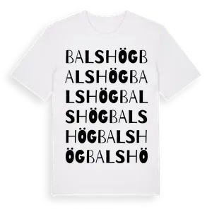 Balshög ordlek t-shirt – ekologisk bomull t-shirt från Pinshirt