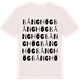 Vintage White t-shirt med Bånghög ordlek t-shirt