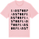 Pink Cotton t-shirt med Banstorp ordlek t-shirt