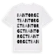 White t-shirt med Bantorget ordlek t-shirt