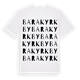 White t-shirt med Bara kyrkby ordlek t-shirt