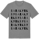 Mid Heather Gray t-shirt med Bara kyrkby ordlek t-shirt