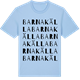 Blue Soul t-shirt med Barnakälla ordlek t-shirt