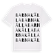 White t-shirt med Barnakälla ordlek t-shirt