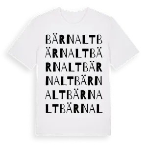 Bärnalt ordlek t-shirt – ekologisk bomull t-shirt från Pinshirt