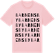 Pink Cotton t-shirt med Barnens by ordlek t-shirt