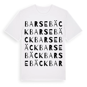 Barsebäck ordlek t-shirt – ekologisk bomull t-shirt från Pinshirt