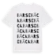 White t-shirt med Barsebäck ordlek t-shirt