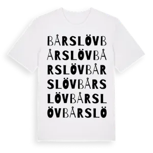 Bårslöv ordlek t-shirt – ekologisk bomull t-shirt från Pinshirt