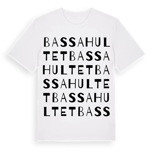 Bassahultet ordlek t-shirt – ekologisk bomull t-shirt från Pinshirt