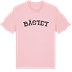Pink Cotton t-shirt med Bästet böjd t-shirt