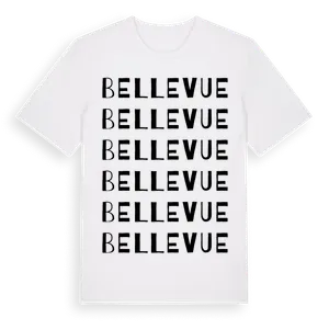 Bellevue ordlek t-shirt – ekologisk bomull t-shirt från Pinshirt