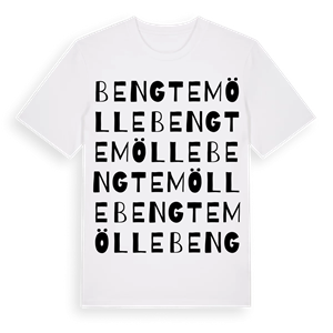 Bengtemölle ordlek t-shirt – ekologisk bomull t-shirt från Pinshirt